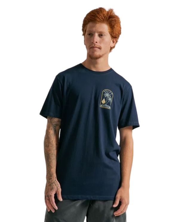 Camiseta Volcom Long Island Dazer Marinho