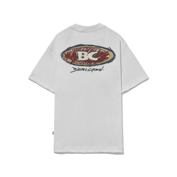 Camiseta Barra Crew Goods Logo Handmade Cinza
