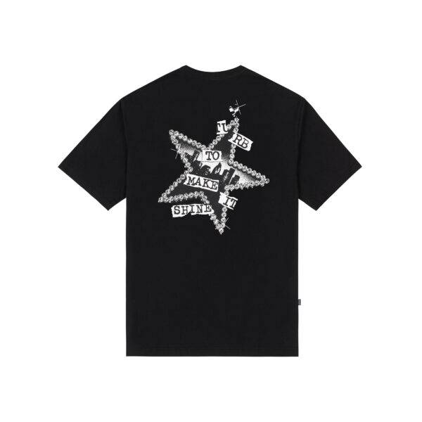 Camiseta Disturb Shiny Black