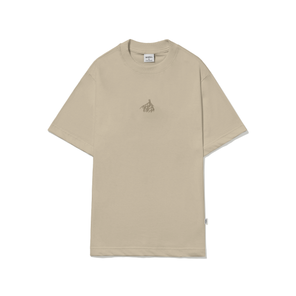 Camiseta Barra Crew Raizes Iconografia Bege