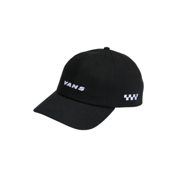 Boné Vans check side curved bill jockey black