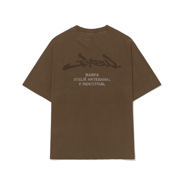 Camiseta Barra Assinatura Ateliê Estonada Marrom