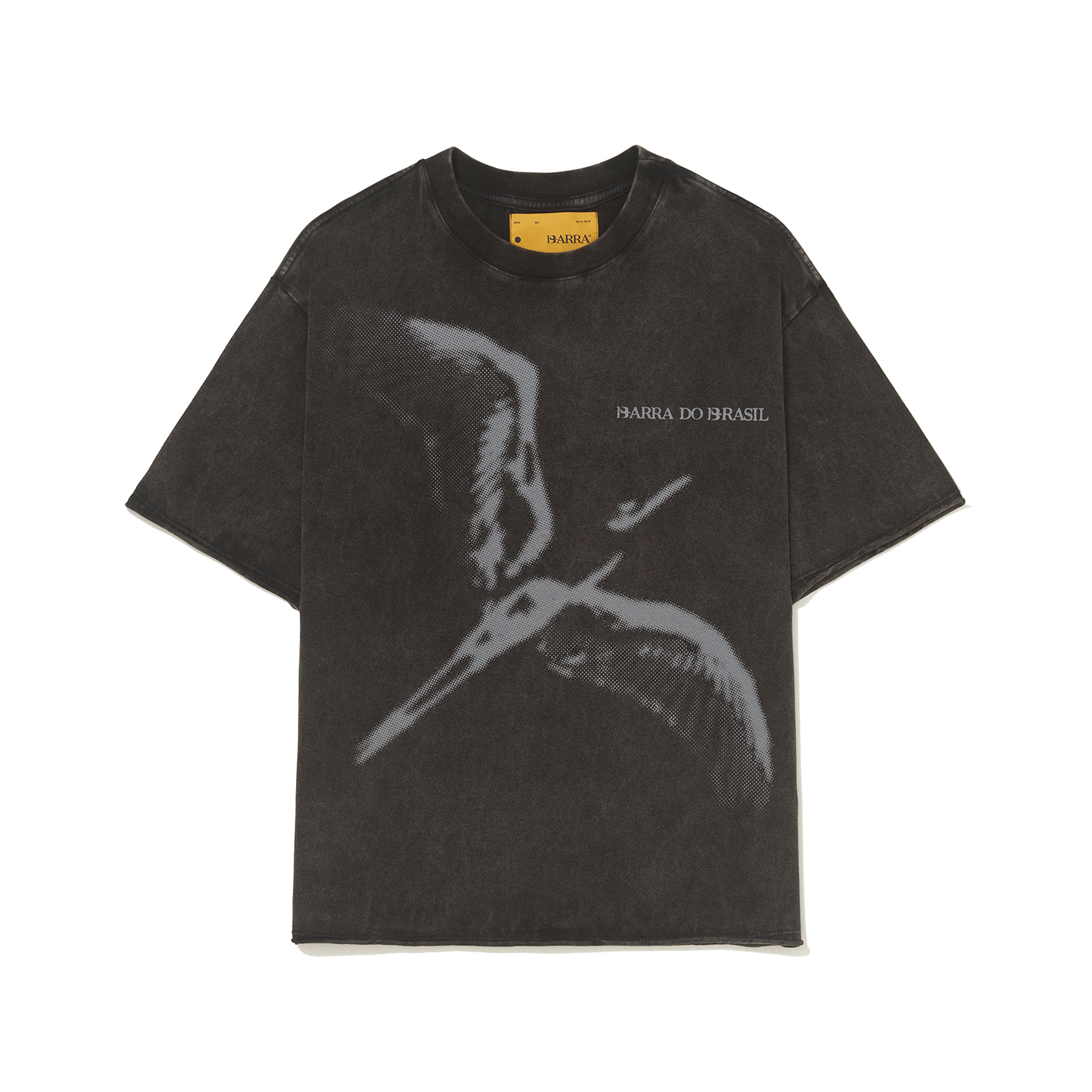 CAMISETA DESCONSTRUIDA PRETA FRENTE