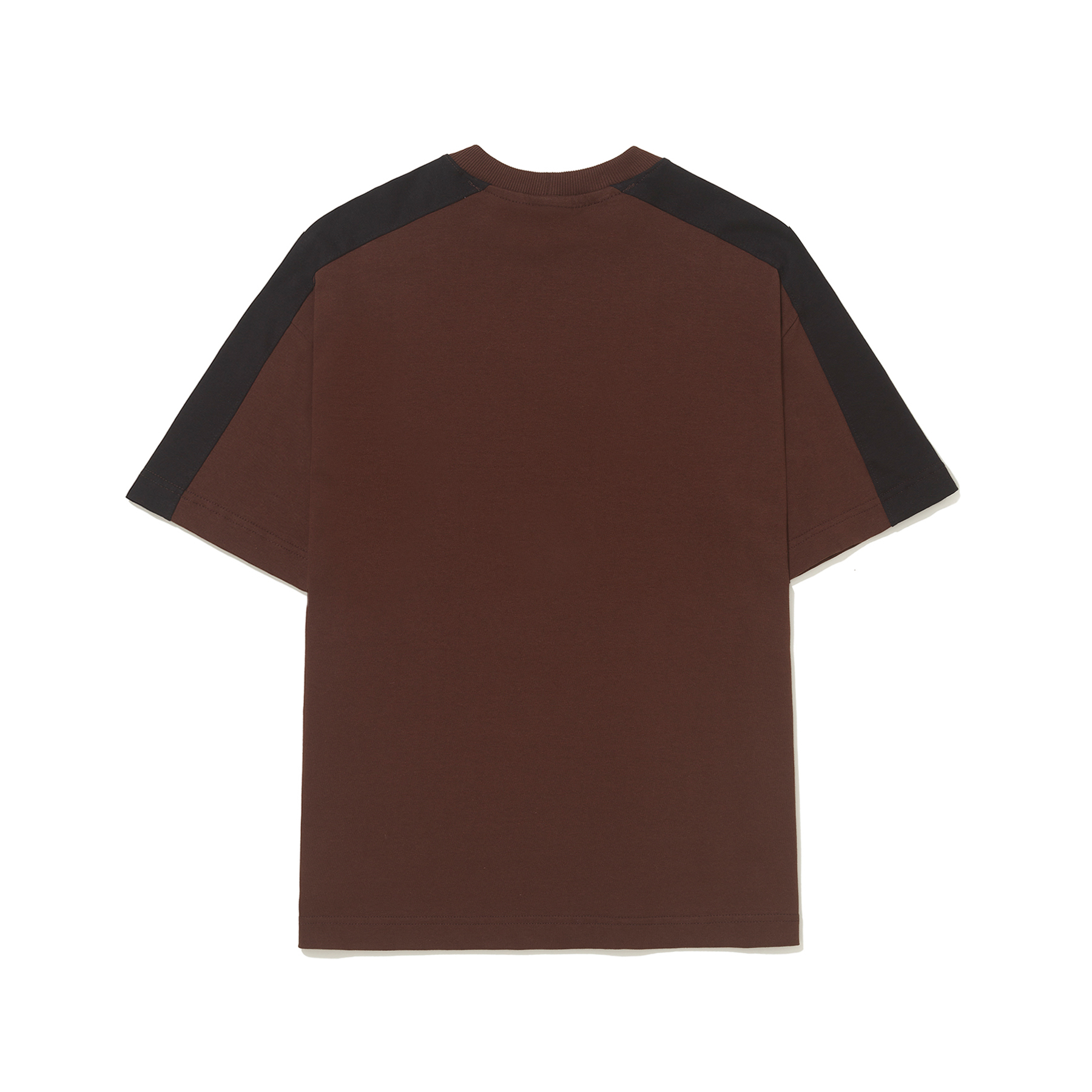 CAMISETA RECORTADA MARROM VERSO