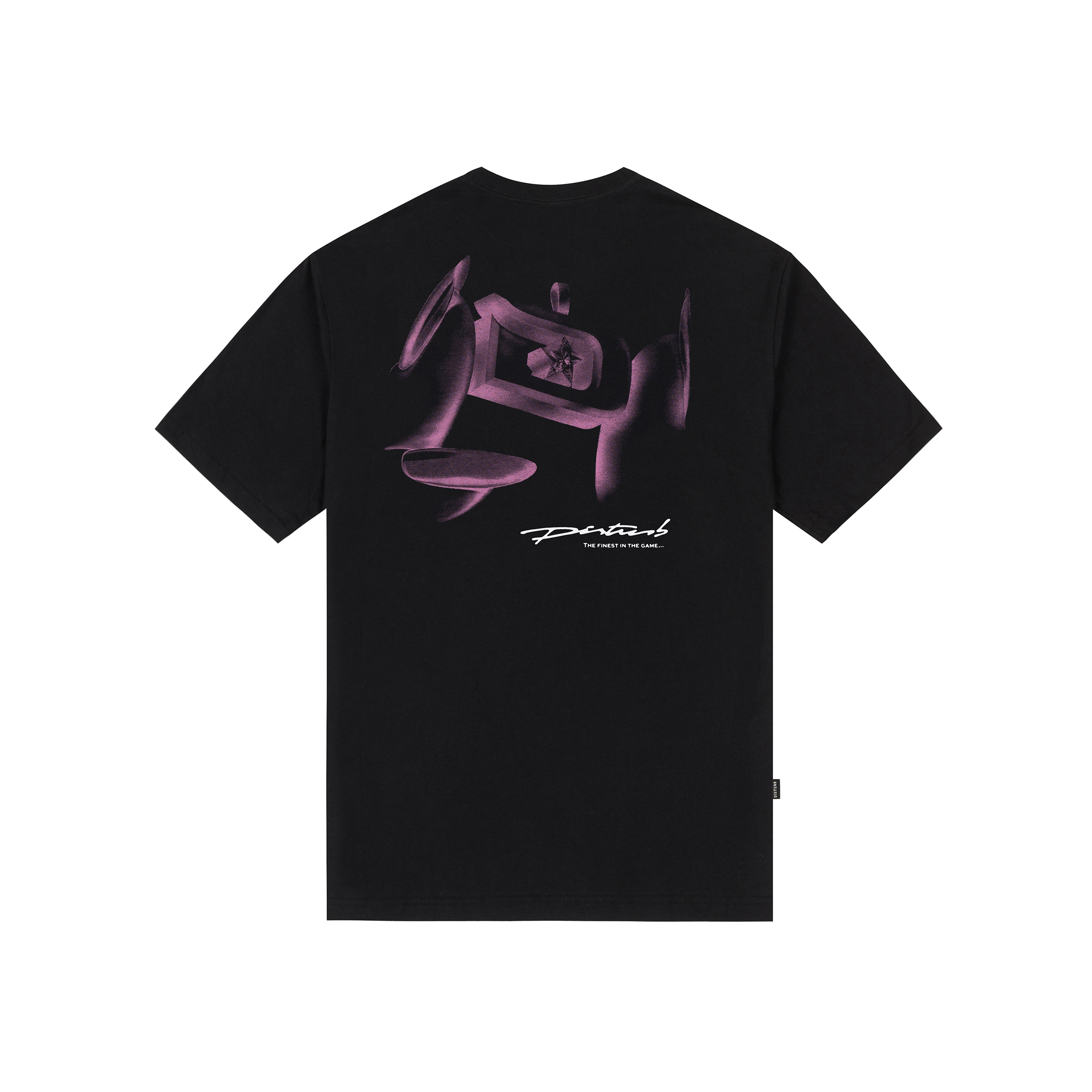 T-SHIRT GEM PRETA COSTAS