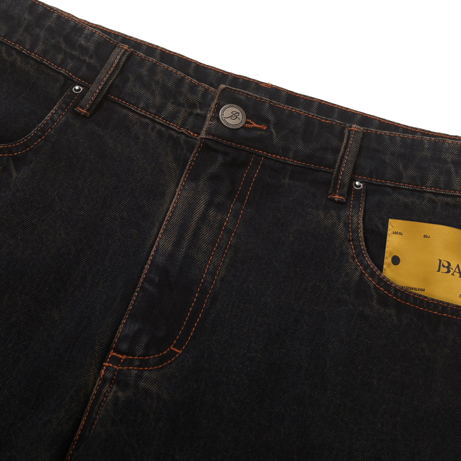 CALÇA JEANS CLÁSSICA PRETA [DETALHE-1]