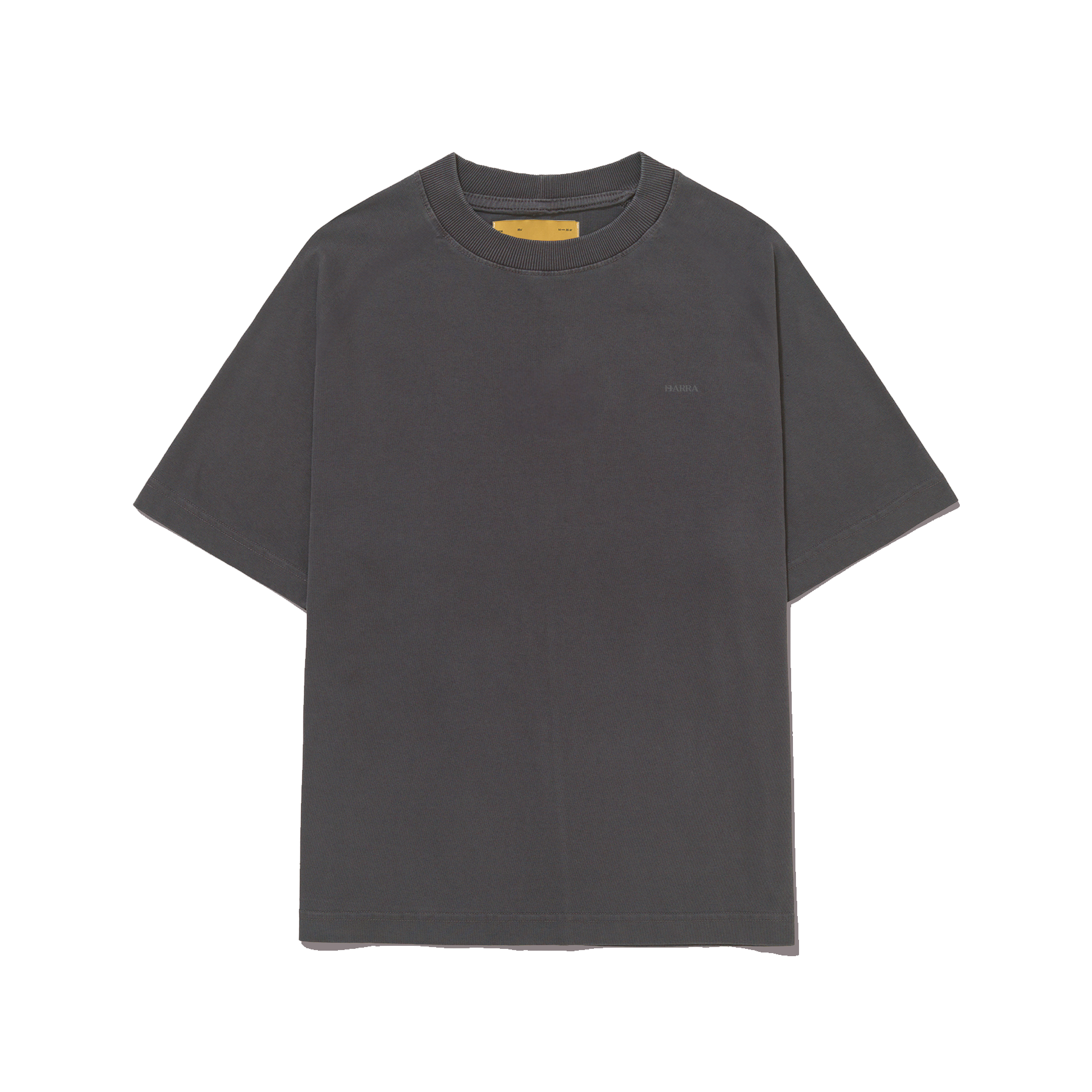 CAMISETA CLASSICA BARRA LOGO CINZA [FRENTE]