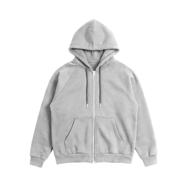 Jaqueta Moletom Quiet Essential Grey Ziper