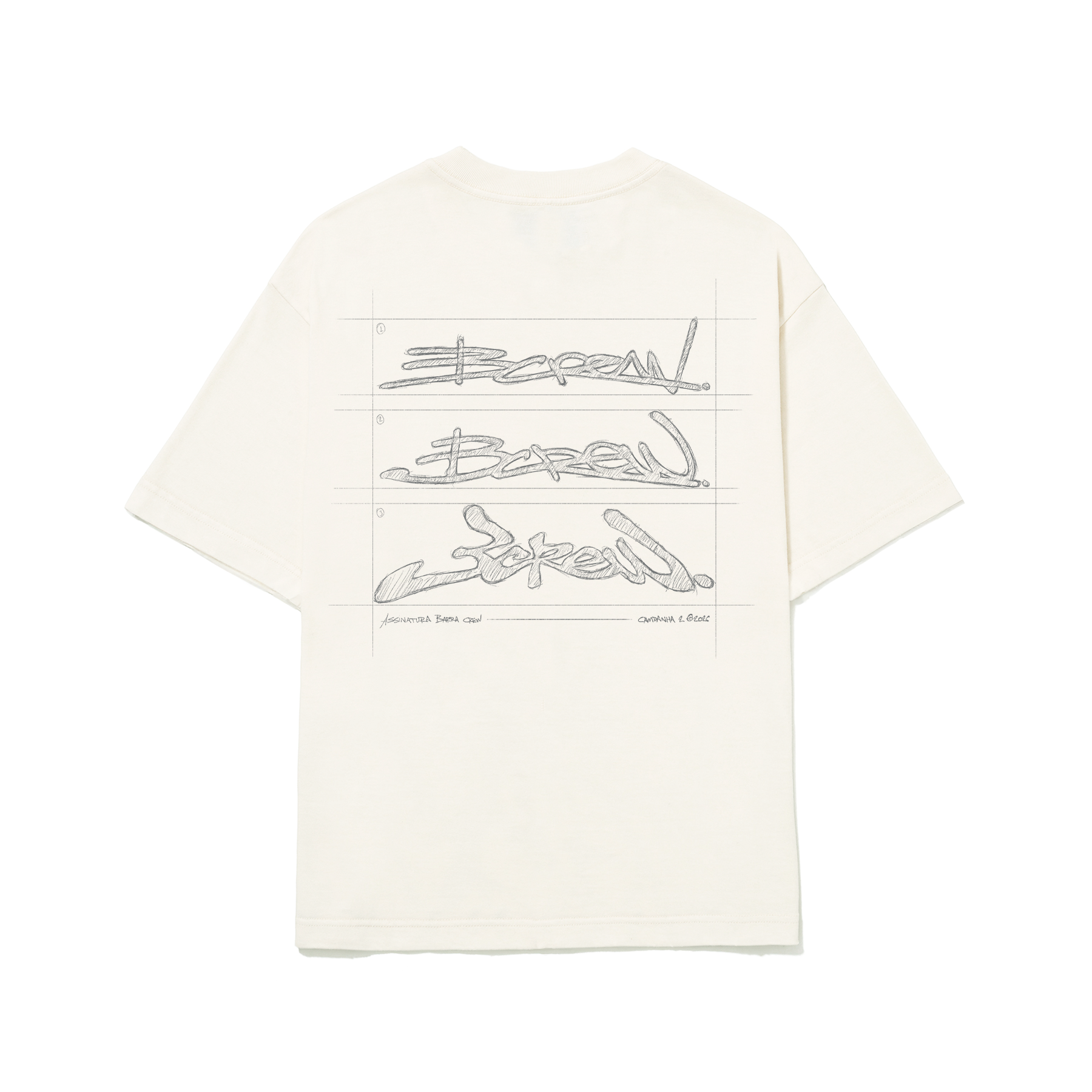 CAMISETA CROQUI OFF WHITE VERSO