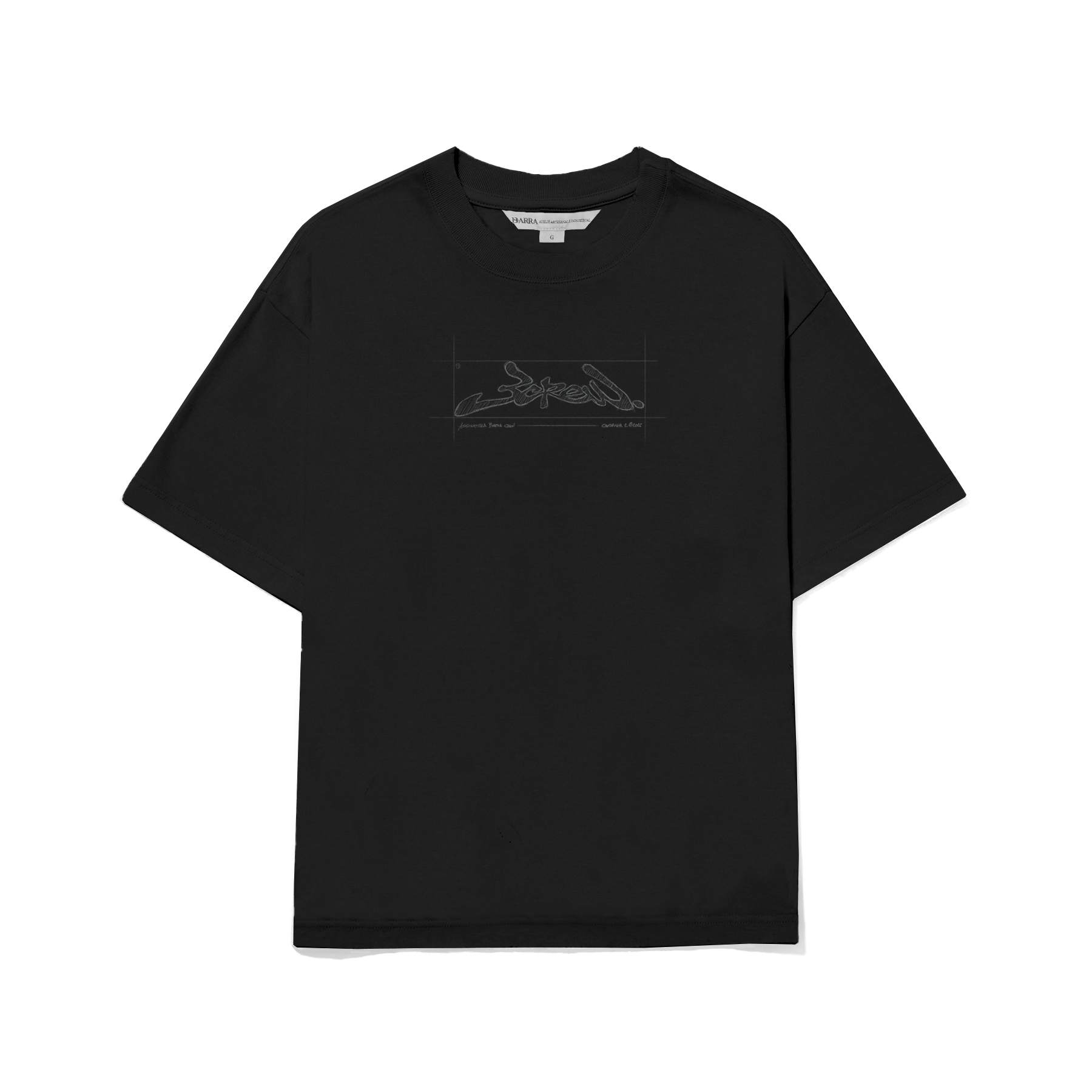 CAMISETA CROQUI PRETA