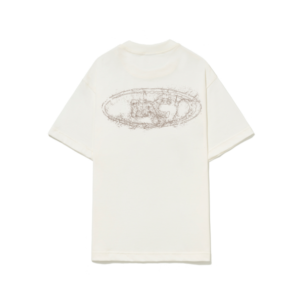 Camiseta Barra Crew Goods Logo Remix Off White