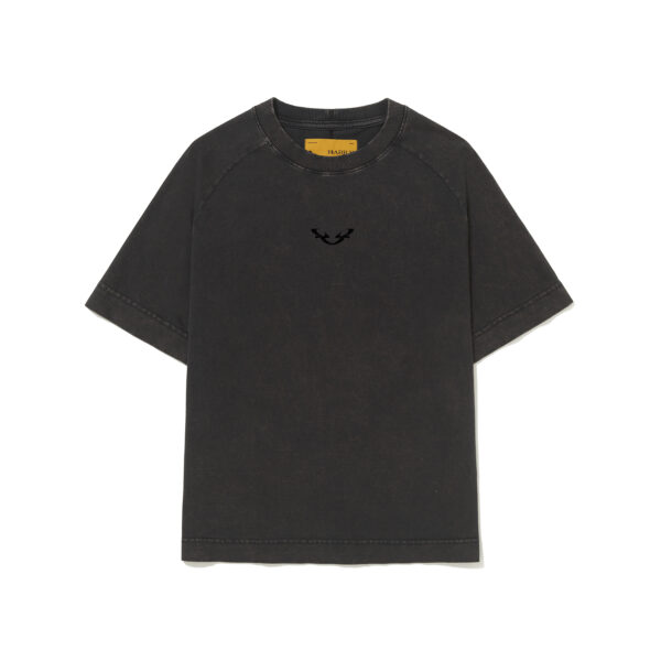 Camiseta Raglan Barra Crew Marmorizada B Reflexo Preta