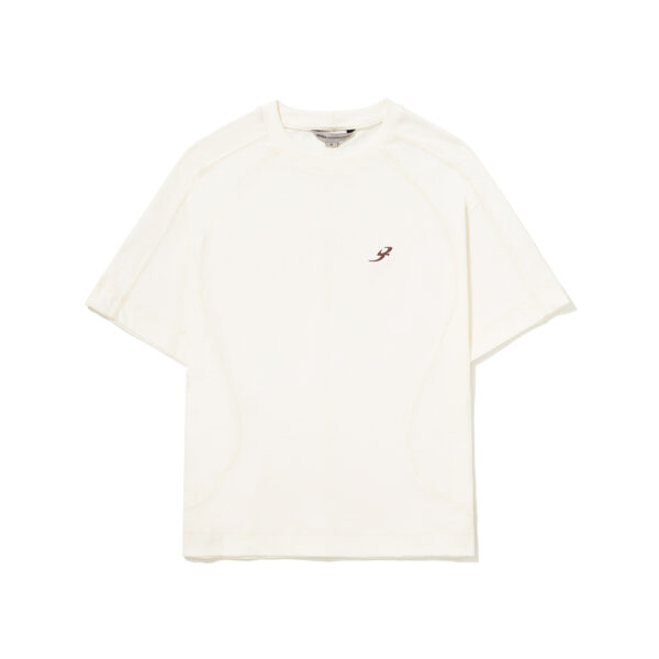 Camiseta Barra Crew Recortada B Garca Off White