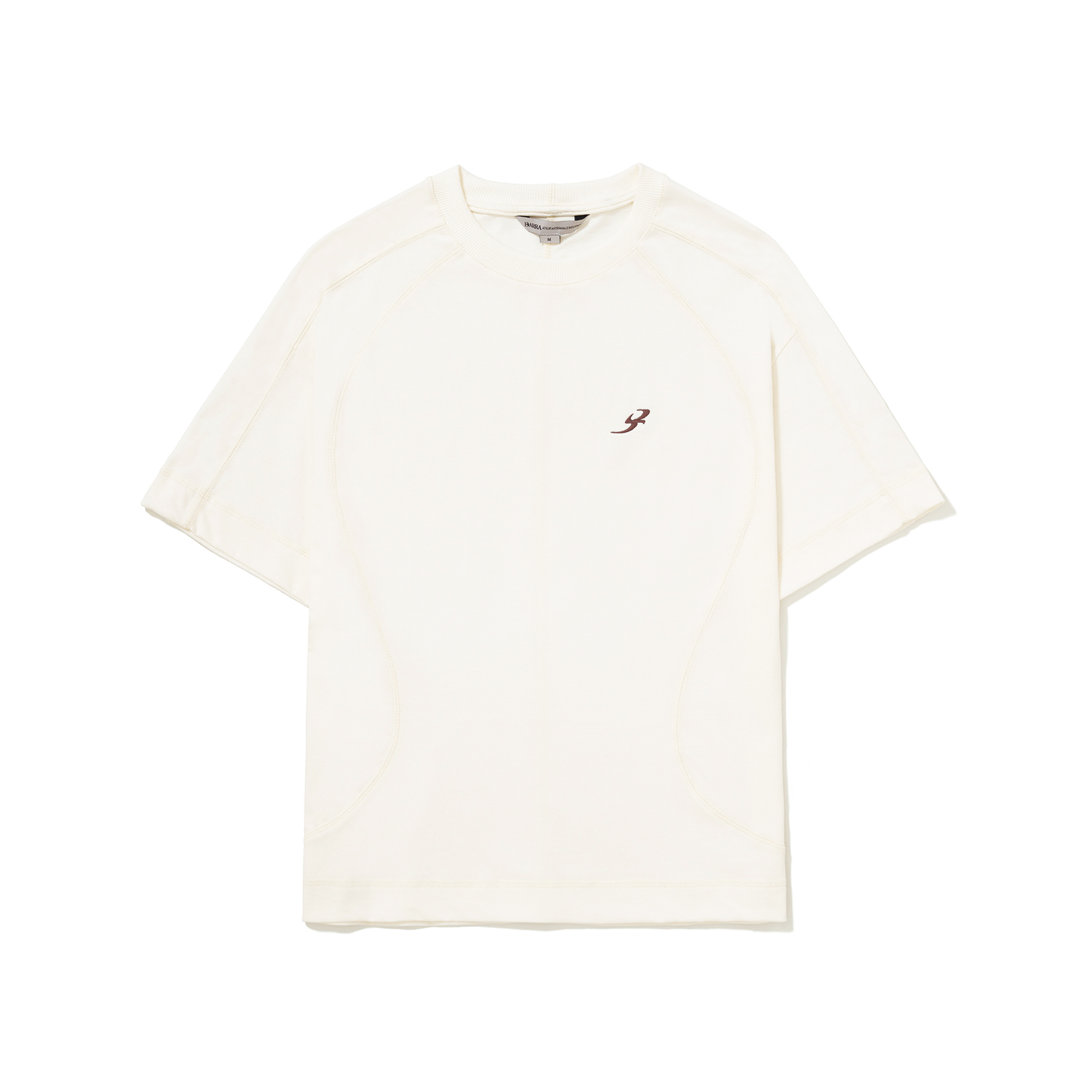 CAMISETA RECORTADA B GARÇA OFF WHITE