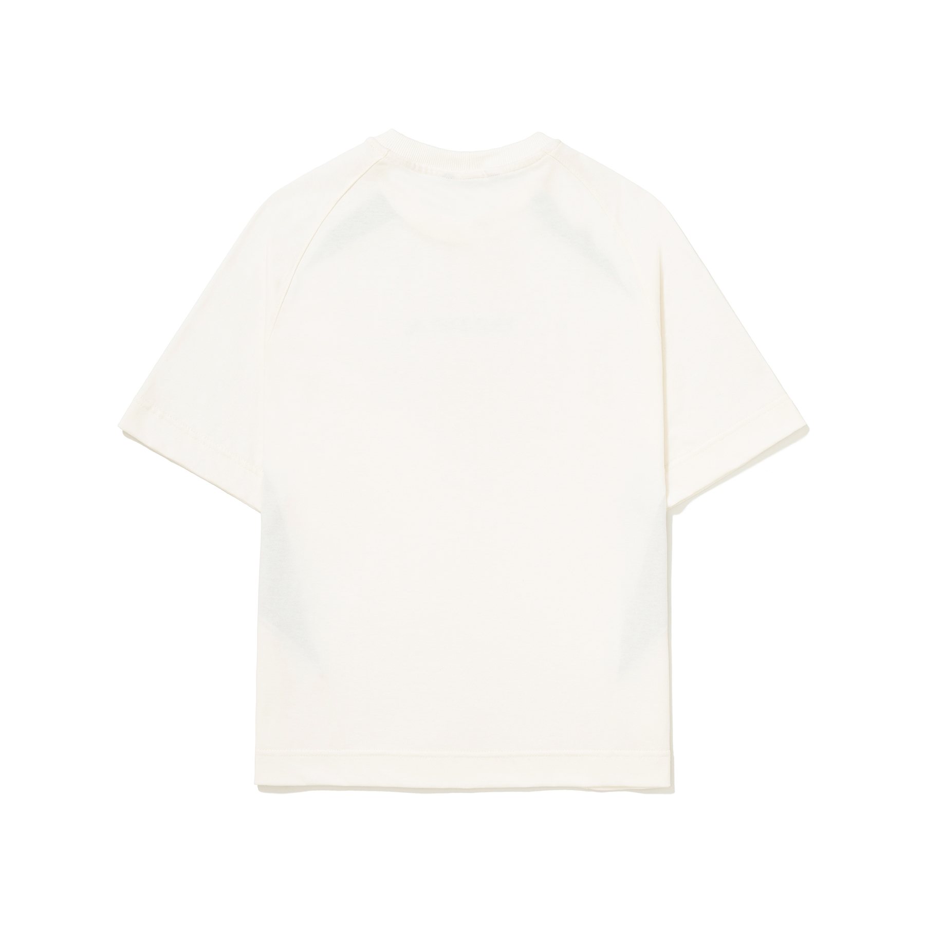CAMISETA RECORTADA BARRA REMIX OFF WHITE VERSO