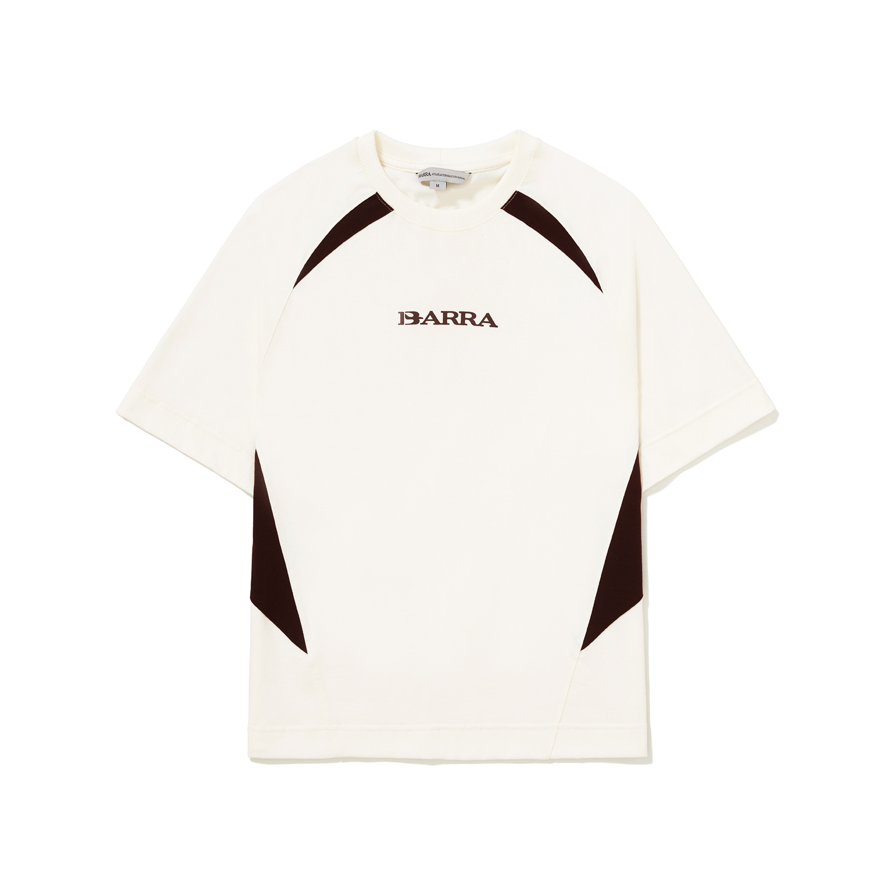 CAMISETA RECORTADA BARRA REMIX OFF WHITE