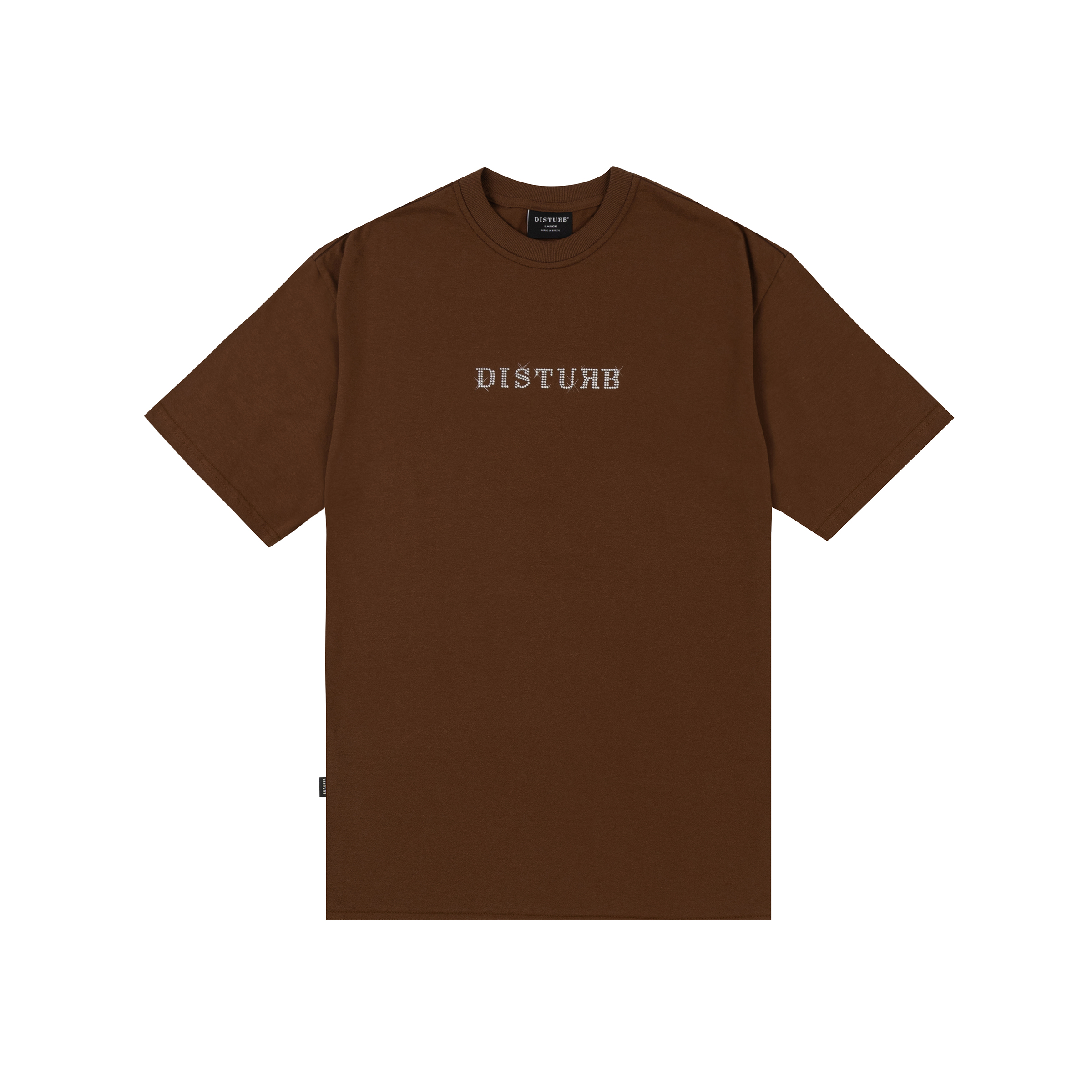 T-shirt Studded Logo Marrom