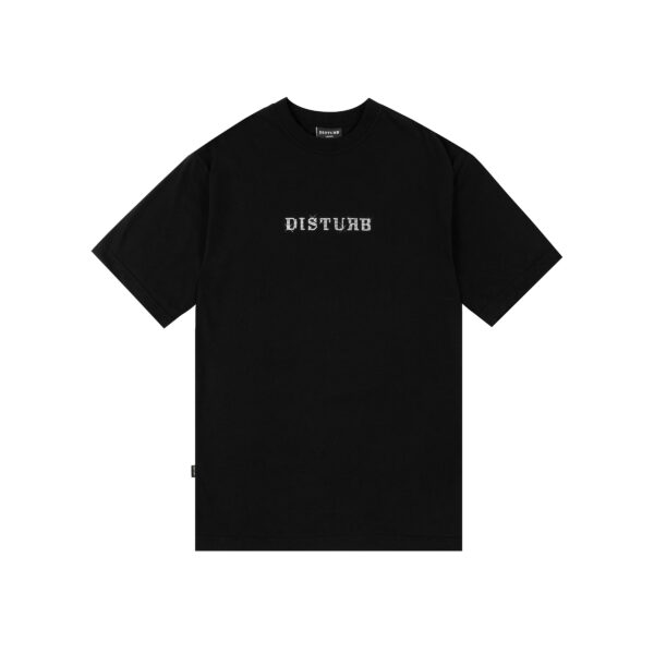 Camiseta Disturb Studded Logo Black