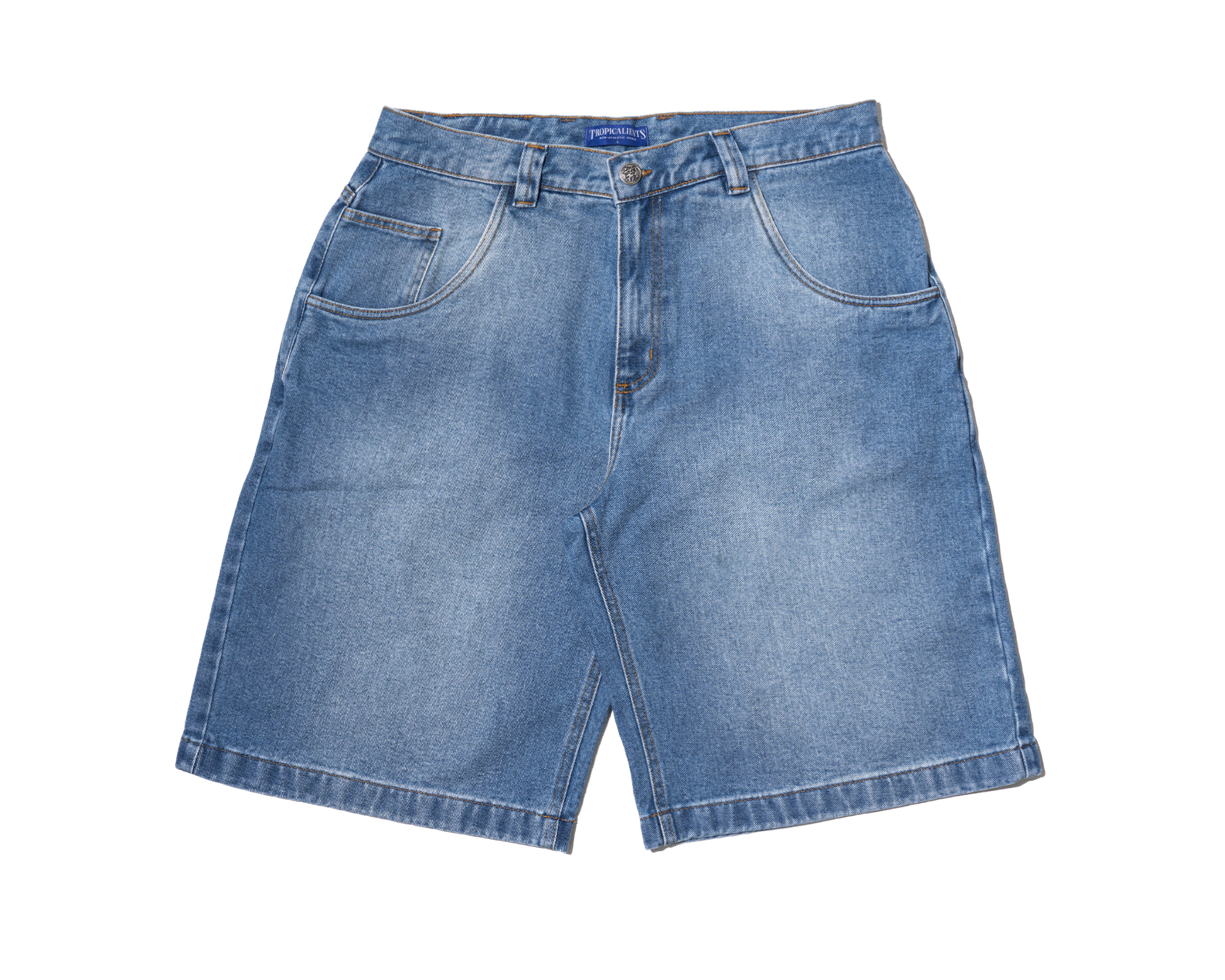 BERMUDA JEANS “WAAHED BLUE – ”1