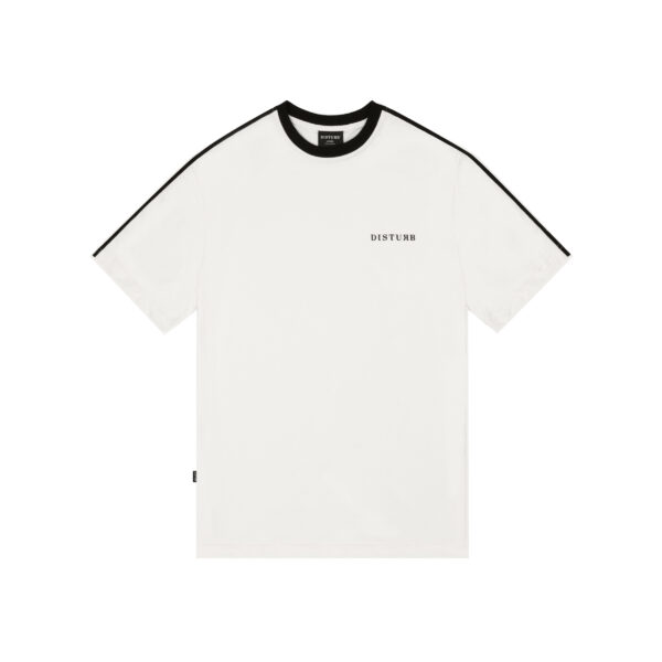 Camiseta Disturb Logo Shoulder Line Off White