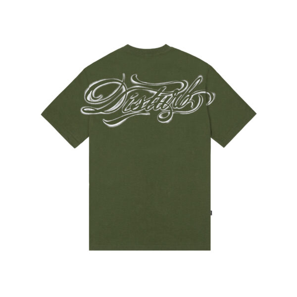 Camiseta Disturb Script Stencil Verde