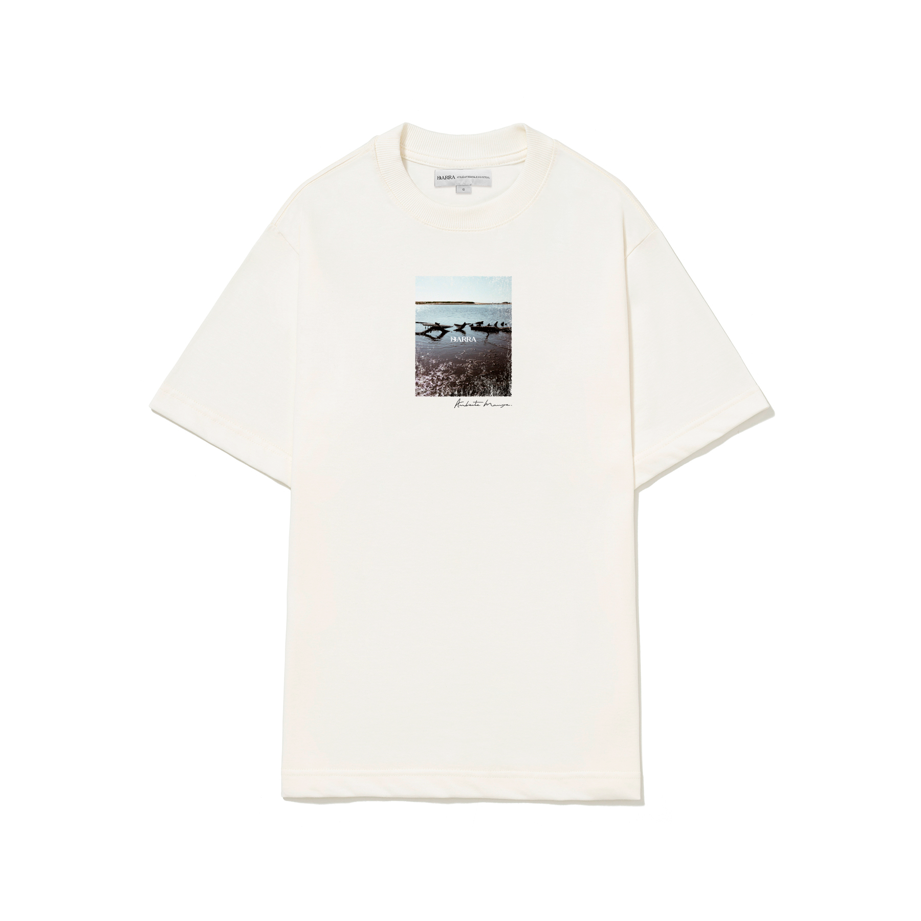 CAMISETA AMBIENTE MANGUE OFF WHITE