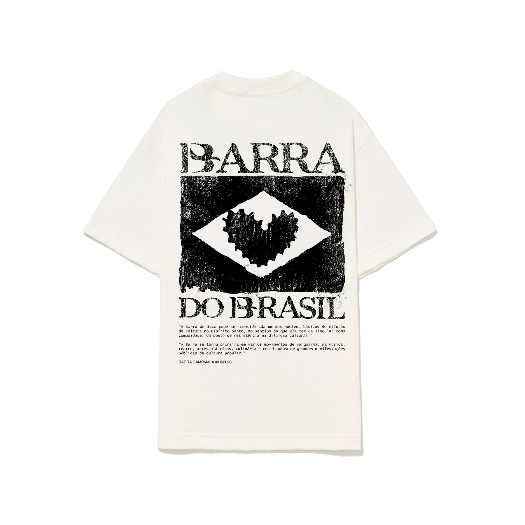 CAMISETA BARRA DO BRASIL OFF WHITE VERSO
