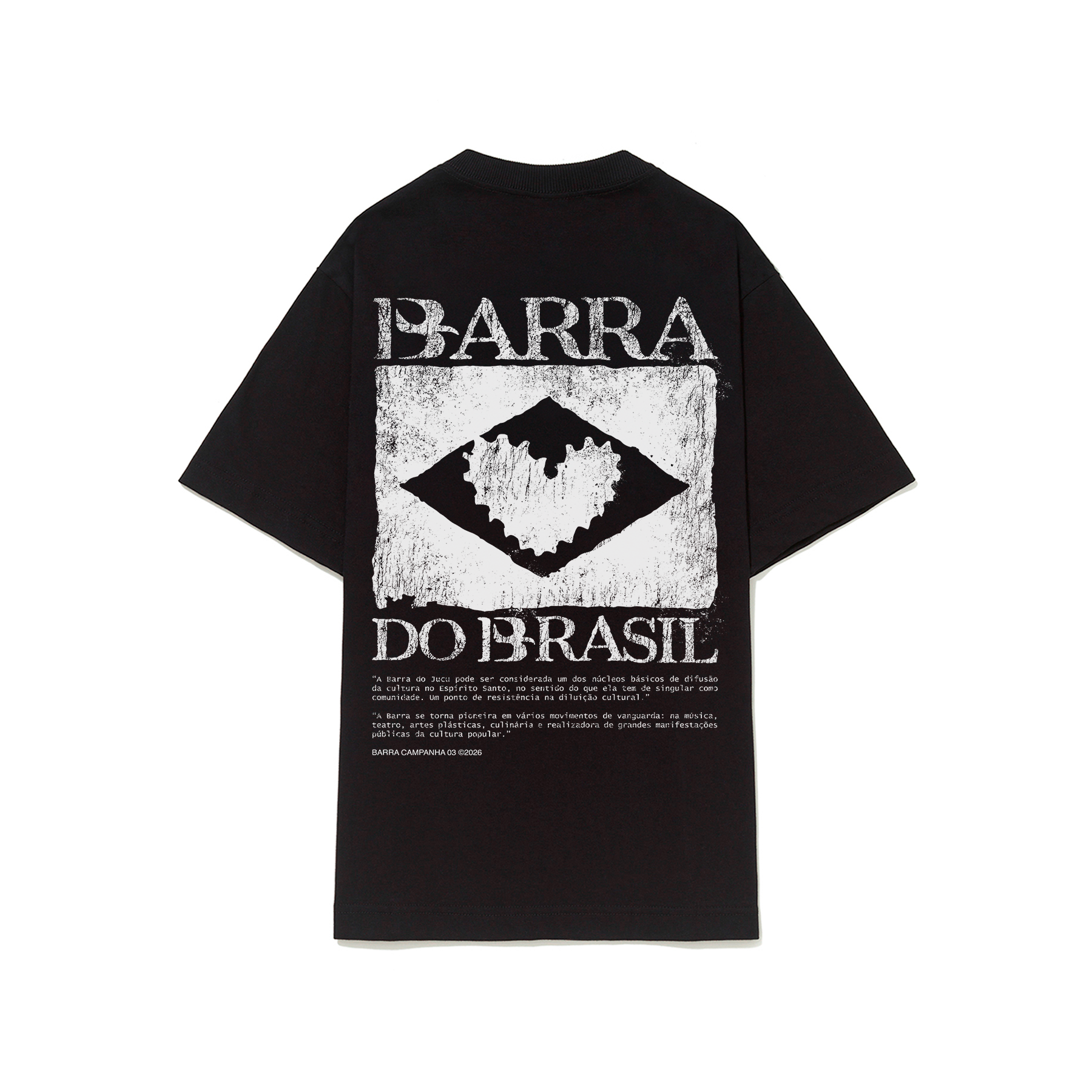 CAMISETA BARRA DO BRASIL PRETA VERSO