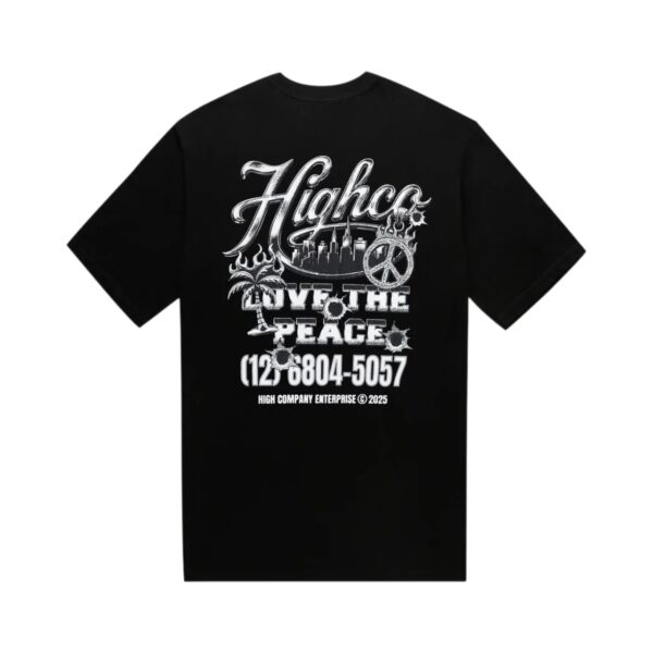 Camiseta High Company Love The Peace Black