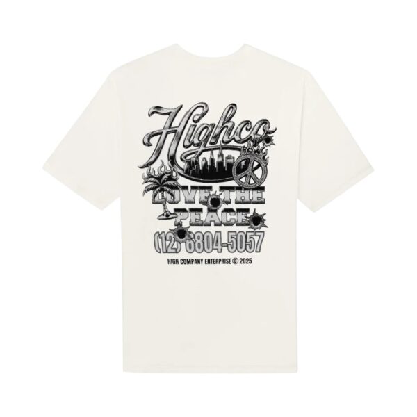 Camiseta High Company Love The Peace White