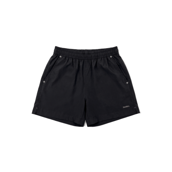 Shorts Leve Barra Logo Preto